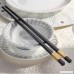 Wakaka 10 Pairs Melamine Chopsticks Made With Non-Toxic Dishwasher-safe Reusable Luxury Chopstick Set (Black and Gold) - B0796TRW5V